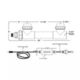 Aqua Ultraviolet 25 Watt Classic UV Sterilizer - White Body