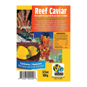 V2O Foods Reef Caviar Frozen Food 3.5 oz Blister Pack